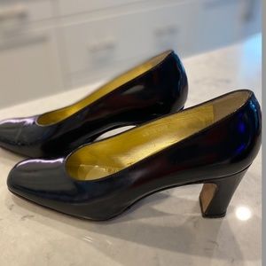 Black Leather Pumps Pancaldi Size 7.5